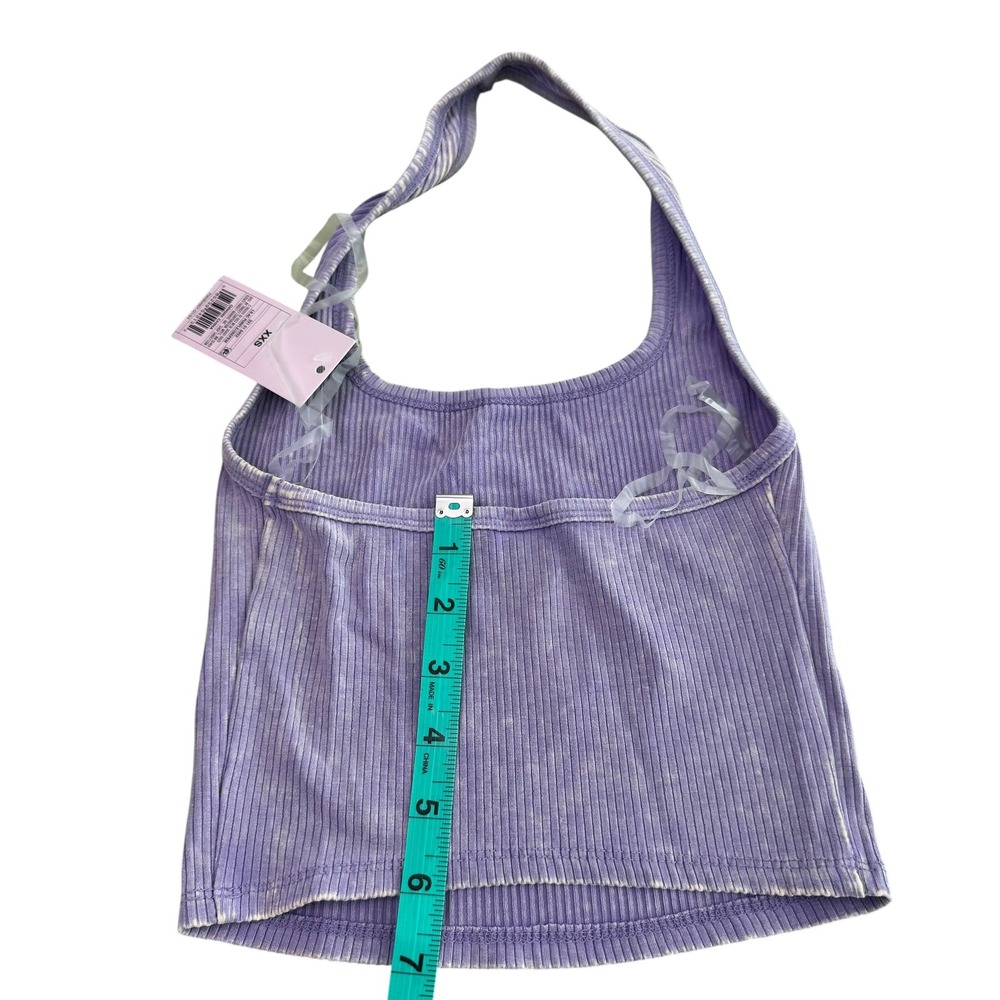 NWT Wild Fable Lilac Ribbed Halter Crop Top Shirt Size‎ XXS - Picture 6 of 8